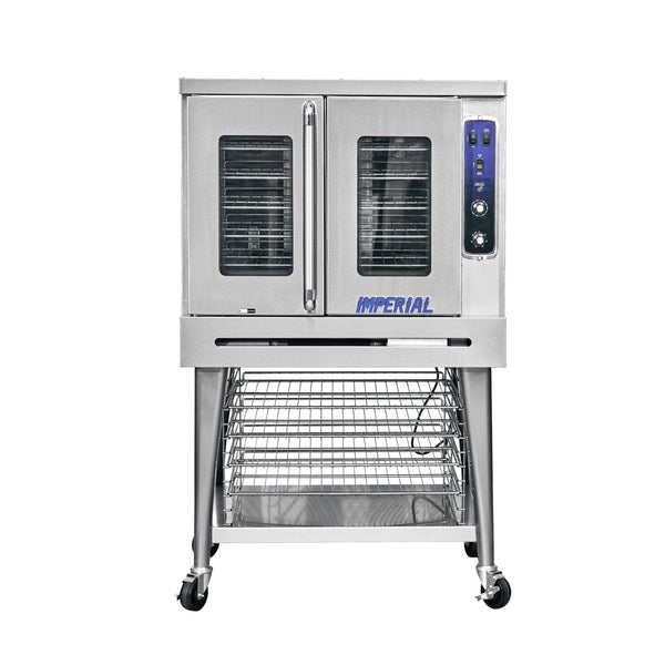 Imperial Range PCVG-1 Pro Series Single-Deck Two-Door Natural Gas Convection Oven with Two-Speed Motor - 70,000 BTU