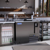 Polarman PLM-B36A 36 13/16" Black Horizontal Bottle Cooler
