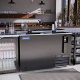 Polarman PLM-B50A 49 7/16" Black Horizontal Bottle Cooler