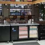 Polarman Back Bar Cooler With 2 Swing Doors