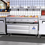 Polarman PLM-CBR60 62" Refrigerated Chef Base, 2 Drawers, 8.7 cu ft, Stainless Steel
