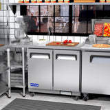 Polarman PLM-UC-36S 36 7/16" Undercounter Refrigerator, 7.7 cu. ft, Stainless Steel, 2 Solid Doors