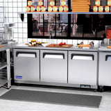 Polarman PLM-UC-72FS 71 3/4" Undercounter Freezer, 18 cu. ft, Stainless Steel, 3 Solid Doors