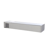 Polarman PLM-R1500L-2S 59" Stainless Steel Countertop Refrigerated Sushi Display Case, (6) 1/3 Size Pans
