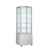 Polarman PLM-R215L-3 22″ 4-Sided White Glass Refrigerated Display Case