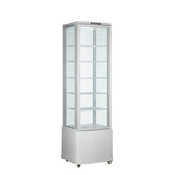 Polarman PLM-R280L-3 22″ 4-Sided White Glass Refrigerated Display Case
