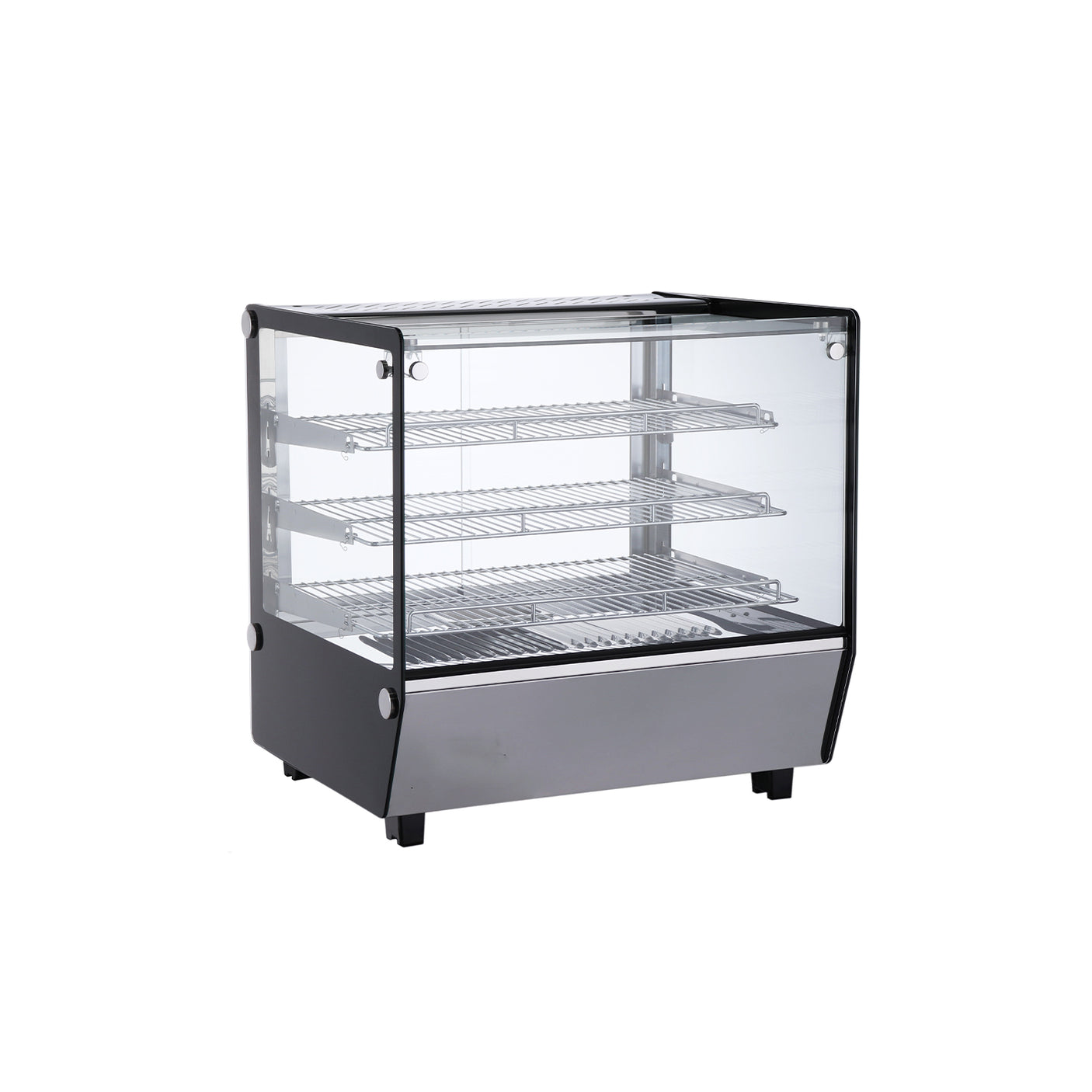 Polarman PLM-R120L-5 27″ 3 Shelf Countertop Heated Display Case with Sliding Doors