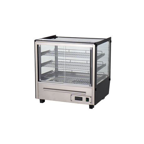 Polarman PLM-R120L-5 27″ 3 Shelf Countertop Heated Display Case with Sliding Doors