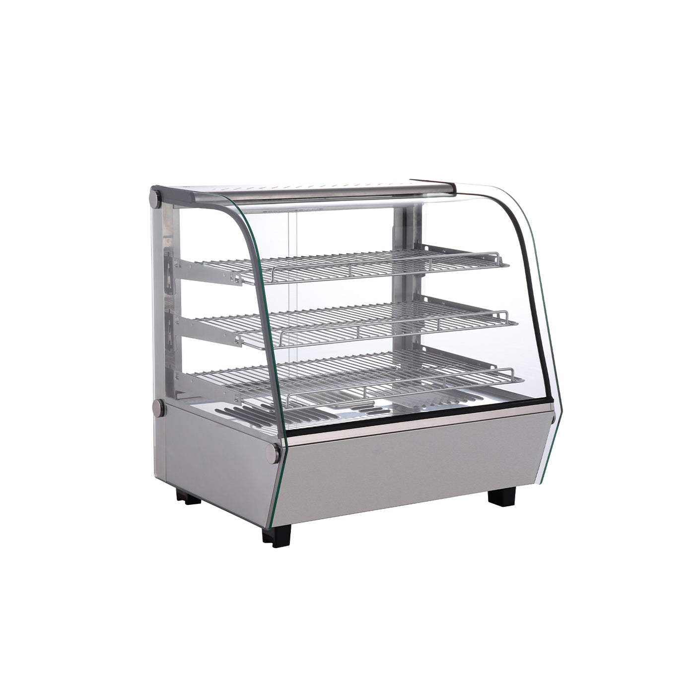 Polarman PLM-W120L 27″ 3 Shelf Countertop Heated Display Case with Sliding Doors