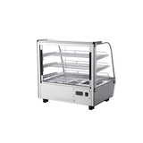 Polarman PLM-W120L 27″ 3 Shelf Countertop Heated Display Case with Sliding Doors