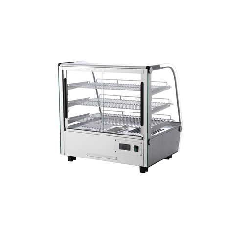 Polarman PLM-W120L 27″ 3 Shelf Countertop Heated Display Case with Sliding Doors