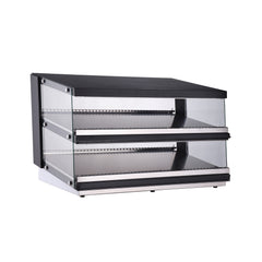 Polarman PLM-W121D-M 44″ Slanted 2-Shelf Countertop Heated Display Merchandiser