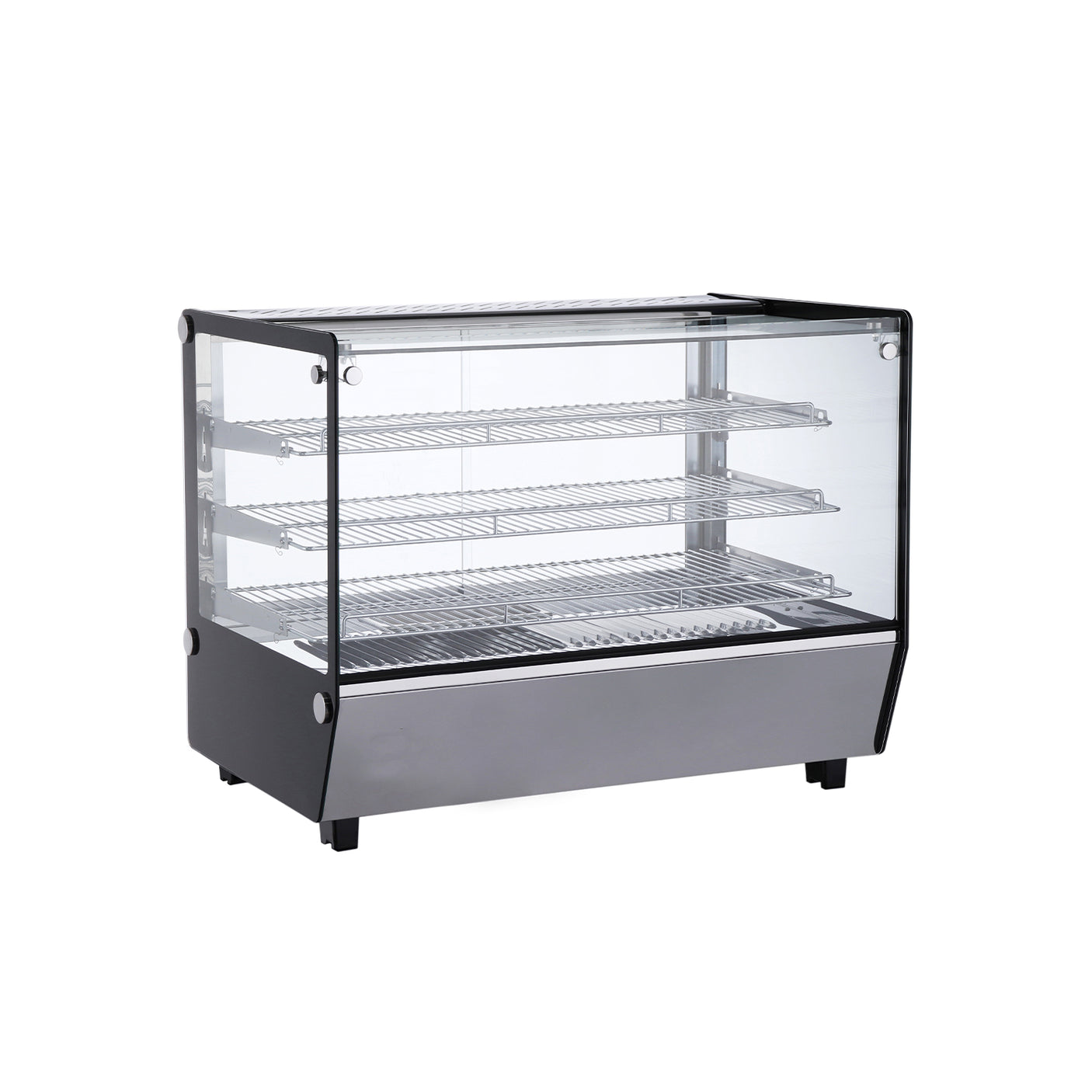 Polarman PLM-R160L-5 34″ 3 Shelf Countertop Heated Display Case with Sliding Doors