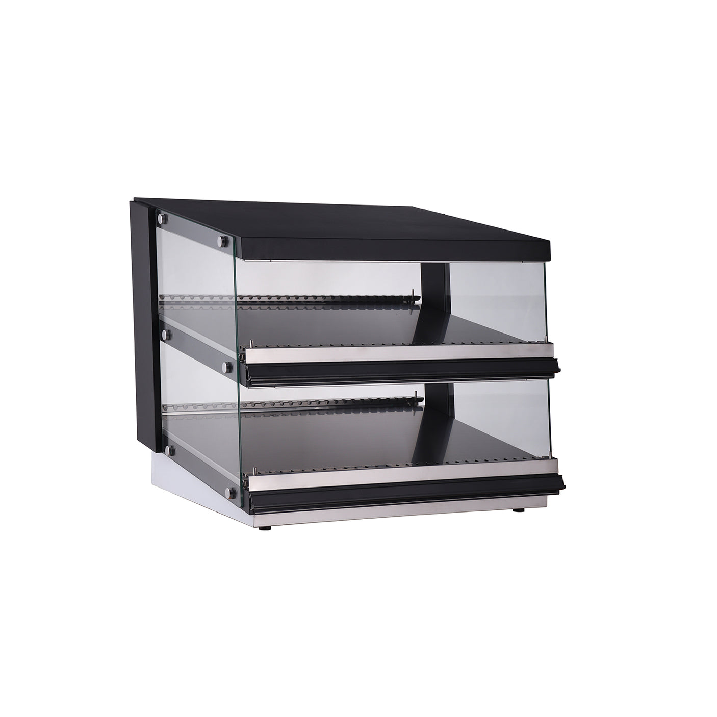 Polarman PLM-W85D-M 32″ Slanted 2-Shelf Countertop Heated Display Merchandiser
