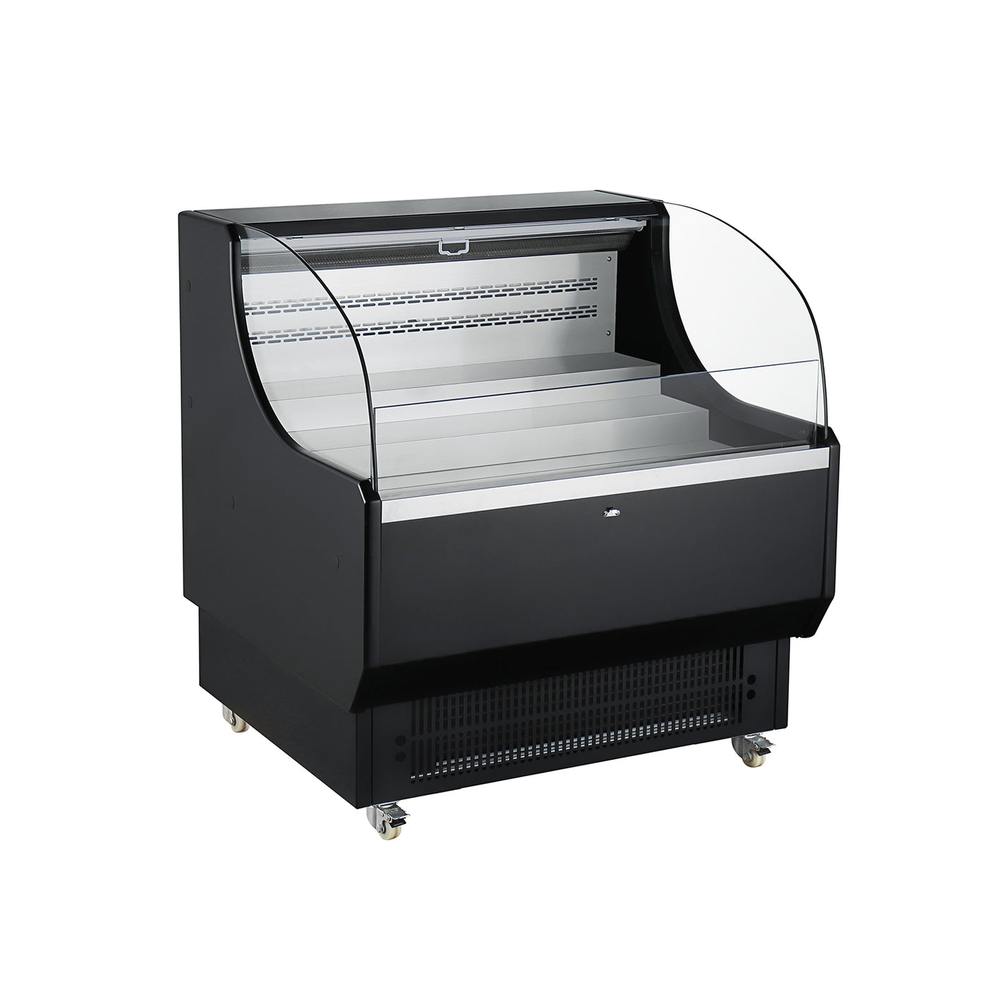 Polarman PLM-R290L 39" Black Horizontal Refrigerated Air Curtain Merchandiser