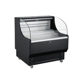 Polarman PLM-R290L 39" Black Horizontal Refrigerated Air Curtain Merchandiser
