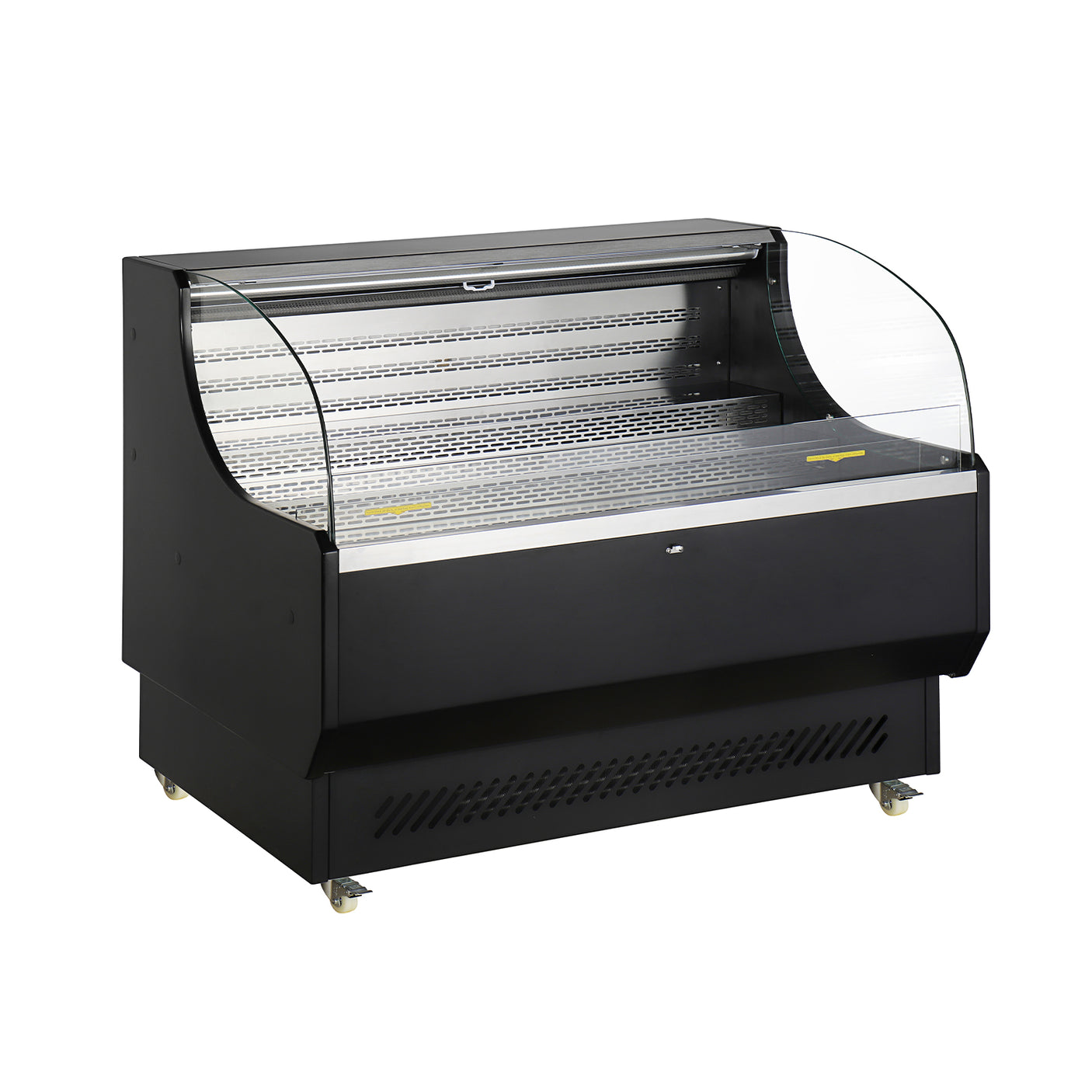 Polarman PLM-R370L 51 7/10" Black Horizontal Refrigerated Air Curtain Merchandiser