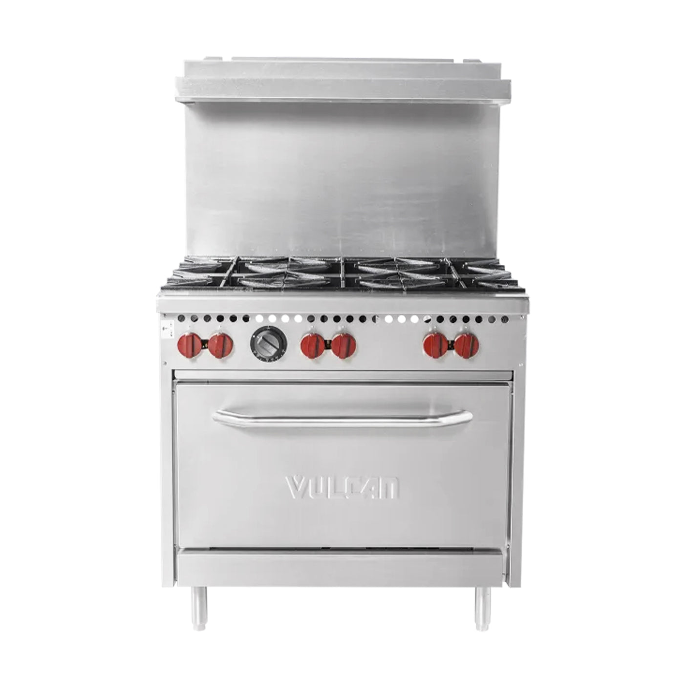 Vulcan SX36-6BN SX Series Natural Gas 6 Burner 36" Range with Standard Oven - 198,000 BTU