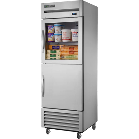 True T-23-1-G-1-HC 27" Combination Half Door Reach-In Refrigerator