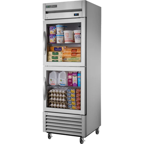 True T-23G-2-HC Glass Half Door Reach-In Refrigerator