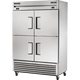 T-Series Dual Temp Solid Door 4 Half Doors