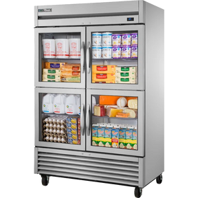 True T-49G-4-HC 54 1/8" Glass Half Door Reach-In Refrigerator