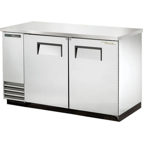 True TBB-2-S-HC 58 7/8" 2 Door Stainless Steel Back Bar Refrigerator