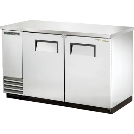 True TBB-2-S-HC 58 7/8" 2 Door Stainless Steel Back Bar Refrigerator