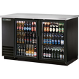True TBB-2G-HC-LD 58 7/8" 2 Glass Door Back Bar Refrigerator