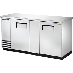 True TBB-3-S-HC 69 1/8" 2 Door Stainless Steel Back Bar Refrigerator