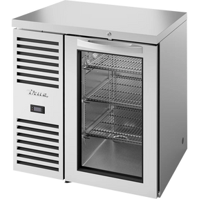True TBR32-RISZ1-L-S-G-1 32" 1 Glass Door Stainless Steel Back Bar Refrigerator