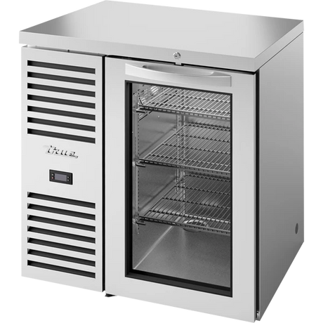 True TBR32-RISZ1-L-S-G-1 32" 1 Glass Door Stainless Steel Back Bar Refrigerator