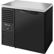 True TBR36-RISZ1-L-B-S-1 36" 1 Solid Door Black Back Bar Refrigerator