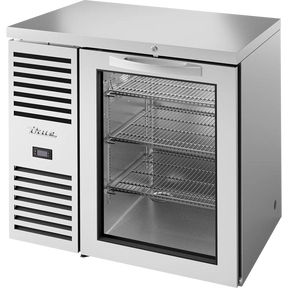 True TBR36-RISZ1-L-S-G-1 36" 1 Glass Door Stainless Steel Back Bar Refrigerator