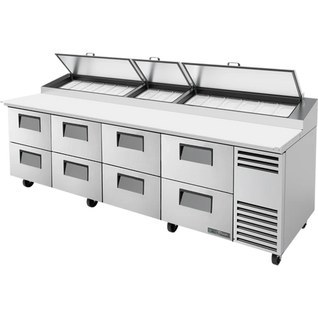 True TPP-AT-119D-8-HC 119 1/4" 8 Drawer Refrigerated Pizza Prep Table