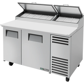 True TPP-AT-60-HC 60 1/4" 2 Door Refrigerated Pizza Prep Table