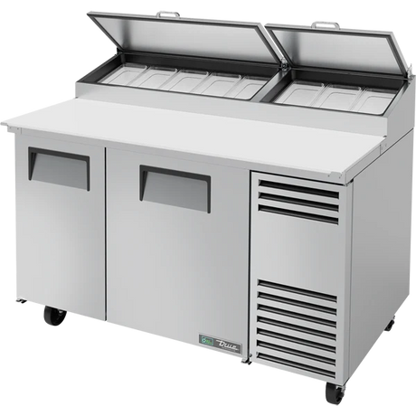 True TPP-AT-60-HC 60 1/4" 2 Door Refrigerated Pizza Prep Table