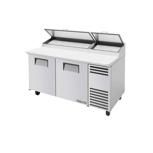 True TPP-AT-67-HC 67 3/8" 2 Door Refrigerated Pizza Prep Table