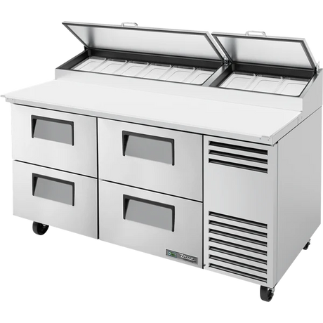 True TPP-AT-67D-4-HC 67 3/8" 4 Drawer Refrigerated Pizza Prep Table