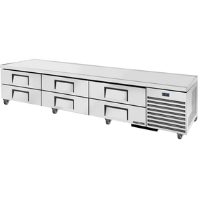 True TRCB-110-HC 110" Refrigerated Chef Base with 6 Drawers