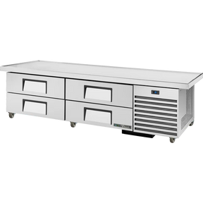 True TRCB-79-86-HC 86 1/4" Refrigerated Chef Base with 4 Drawers
