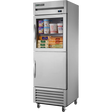 True TS-23-1-G-1-HC 27" Stainless Steel Combination Half Door Reach-In Refrigerator