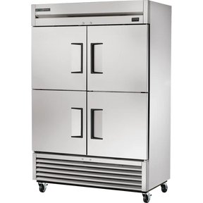 True TS-49-4-HC 54 1/8" Stainless Steel Solid Half Door Reach-In Refrigerator