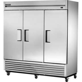 True TS-72F-HC 78 1/8" Stainless Steel Solid Door Reach-In Freezer