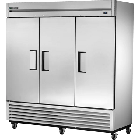 True TS-72F-HC 78 1/8" Stainless Steel Solid Door Reach-In Freezer
