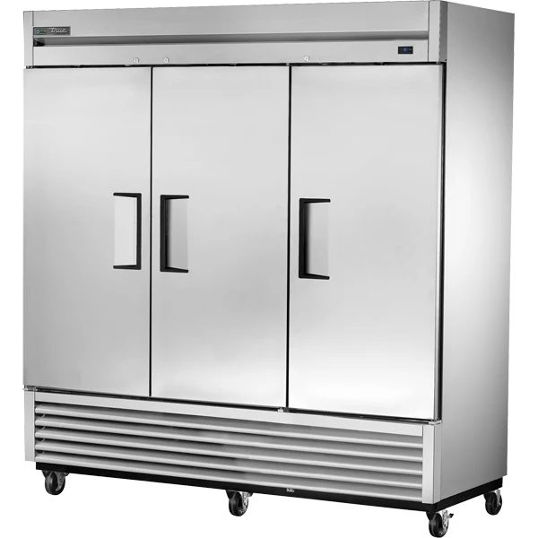 True TS-72F-HC 78 1/8" Stainless Steel Solid Door Reach-In Freezer