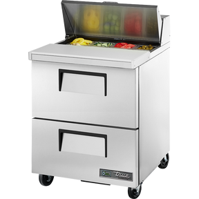 True TSSU-27-08D-2-HC Refrigerated Sandwich Prep Table with 2 Drawers