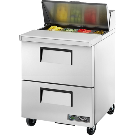 True TSSU-27-08D-2-HC Refrigerated Sandwich Prep Table with 2 Drawers