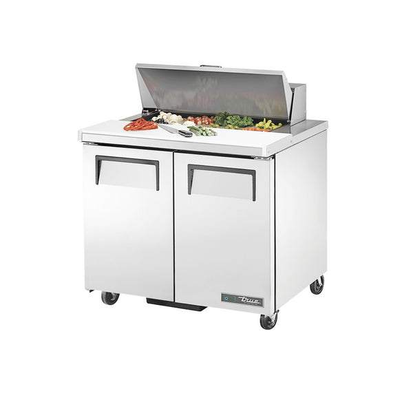 True TSSU-36-08-HC 36 3/8" 2 Door Refrigerated Sandwich Prep Table