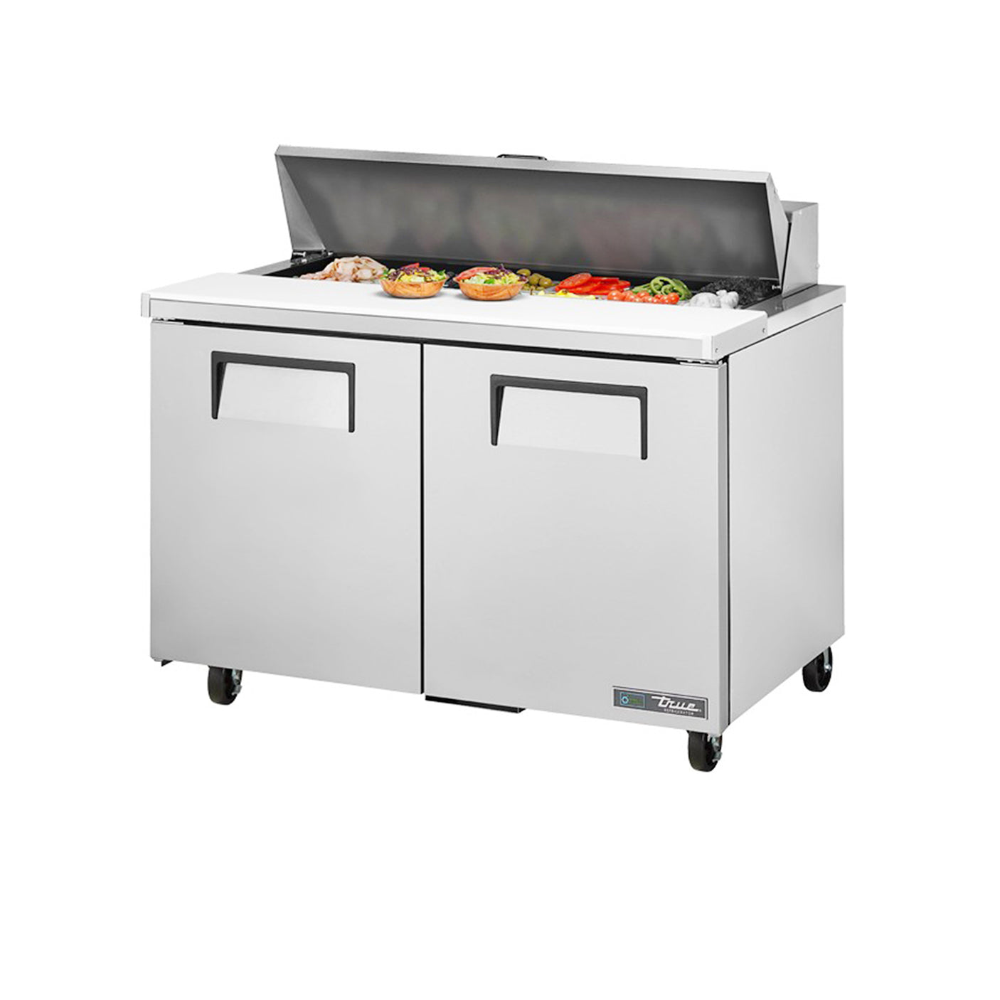 True TSSU-48-12-HC 48 3/8" 2 Door Refrigerated Sandwich Prep Table